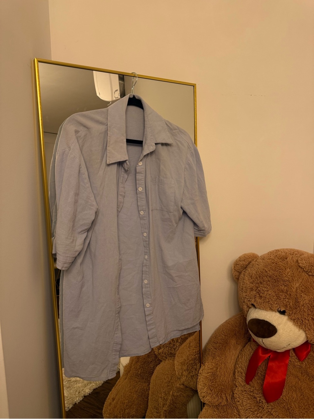 SHEIN Light Blue Women’s Casual Button-Down Shirt